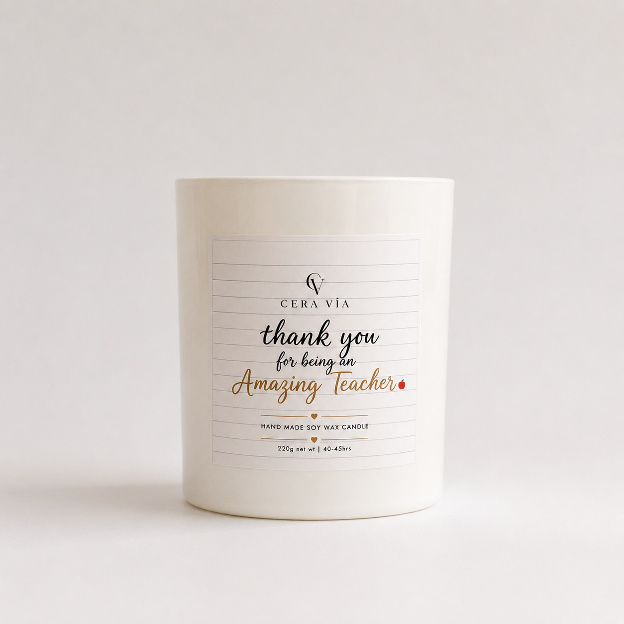 Thank You for Being an Amazing Teacher Candle